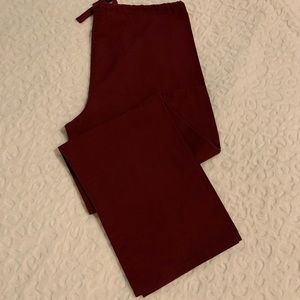 White Swan Drawstring Unisex Scrub Bottoms Size S